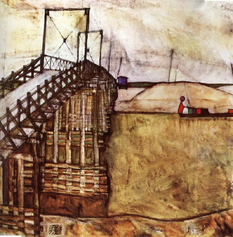 Egon Schiele The Bridge